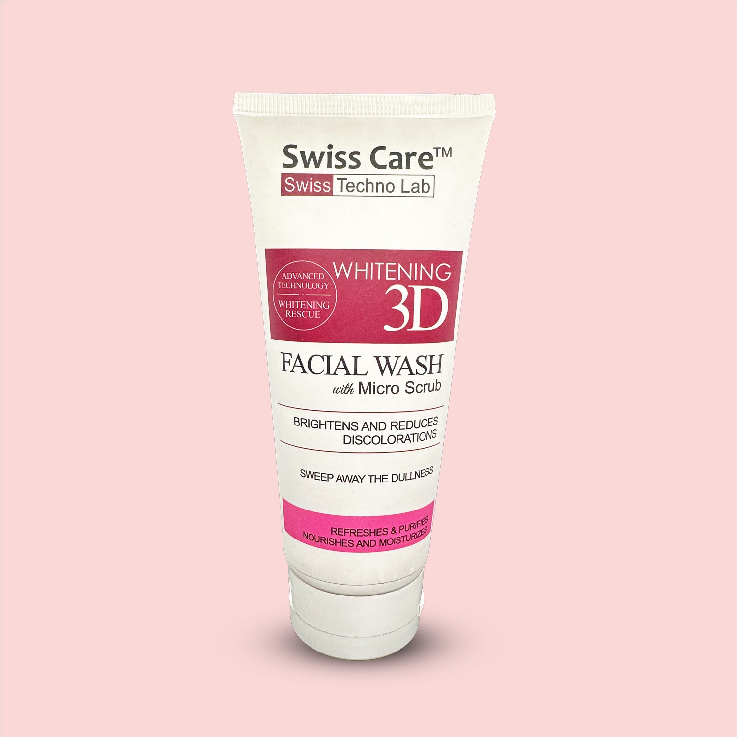 (Swiss Care Swiss Techno Lab) 3D Whitning Facial Wash Micro Scrub.